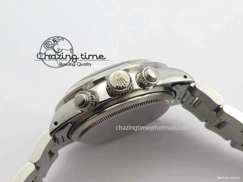 0112 Daytona 6263 SS White Black Dial Black Tachymeter Bezel On SS Bracelet Venus Premium 3858